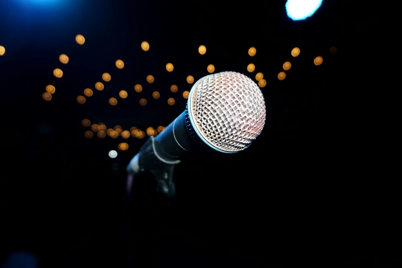 出演前のマイク